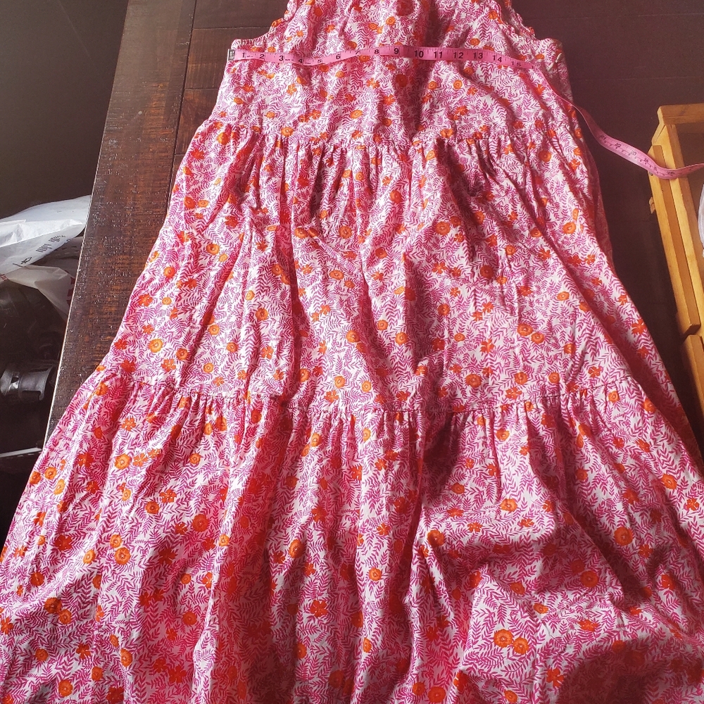 J. Crew Pink and Orange Patterned Dress - Picture 2 of 4